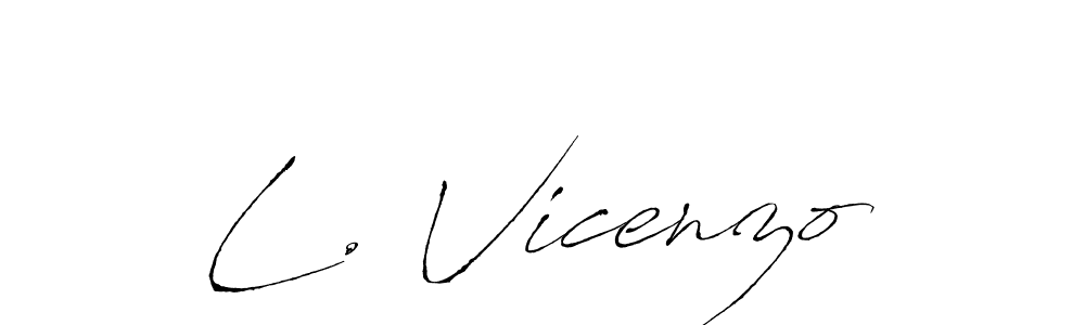 It looks lik you need a new signature style for name L. Vicenzo. Design unique handwritten (Antro_Vectra) signature with our free signature maker in just a few clicks. L. Vicenzo signature style 6 images and pictures png
