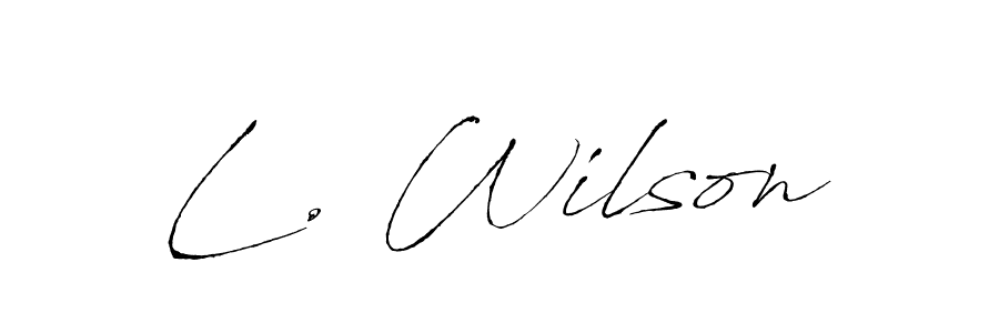 Once you've used our free online signature maker to create your best signature Antro_Vectra style, it's time to enjoy all of the benefits that L. Wilson name signing documents. L. Wilson signature style 6 images and pictures png