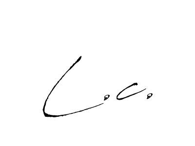 L.c. stylish signature style. Best Handwritten Sign (Antro_Vectra) for my name. Handwritten Signature Collection Ideas for my name L.c.. L.c. signature style 6 images and pictures png