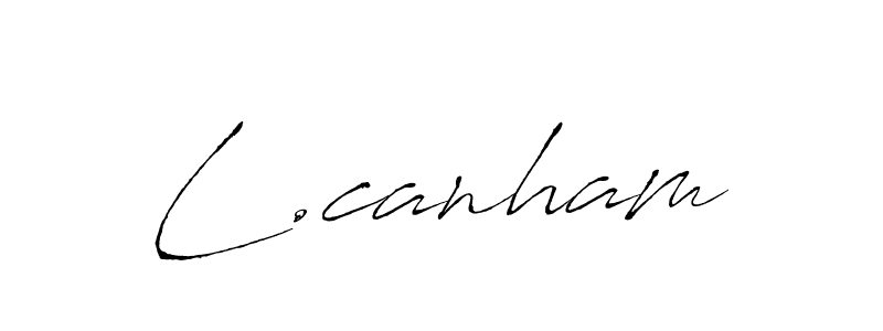 You should practise on your own different ways (Antro_Vectra) to write your name (L.canham) in signature. don't let someone else do it for you. L.canham signature style 6 images and pictures png