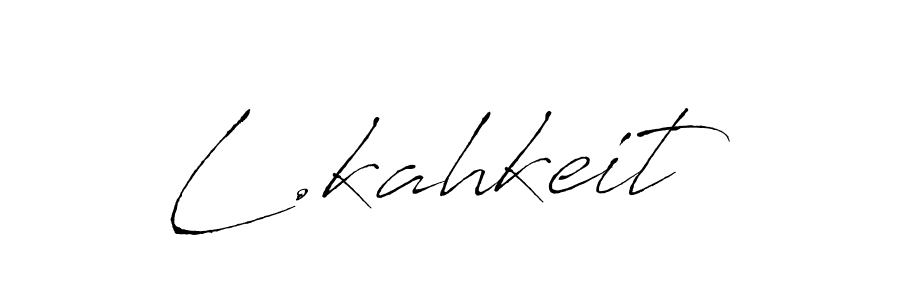 It looks lik you need a new signature style for name L.kahkeit. Design unique handwritten (Antro_Vectra) signature with our free signature maker in just a few clicks. L.kahkeit signature style 6 images and pictures png