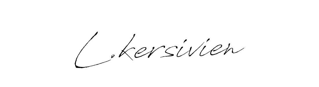 You should practise on your own different ways (Antro_Vectra) to write your name (L.kersivien) in signature. don't let someone else do it for you. L.kersivien signature style 6 images and pictures png