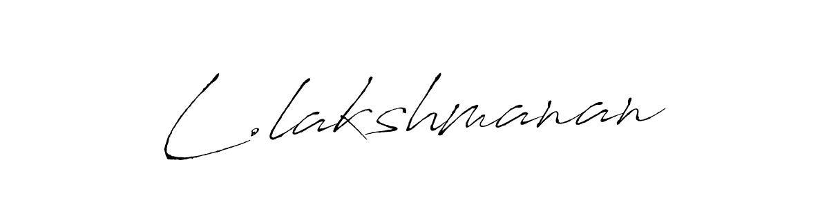 You should practise on your own different ways (Antro_Vectra) to write your name (L.lakshmanan) in signature. don't let someone else do it for you. L.lakshmanan signature style 6 images and pictures png