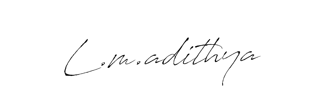 if you are searching for the best signature style for your name L.m.adithya. so please give up your signature search. here we have designed multiple signature styles  using Antro_Vectra. L.m.adithya signature style 6 images and pictures png