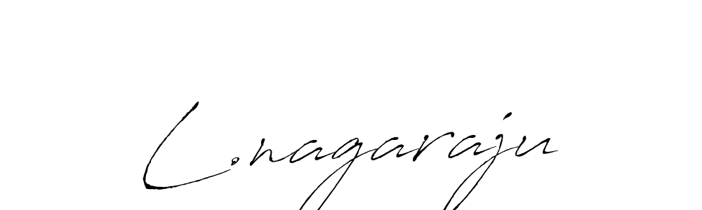 Make a beautiful signature design for name L.nagaraju. With this signature (Antro_Vectra) style, you can create a handwritten signature for free. L.nagaraju signature style 6 images and pictures png