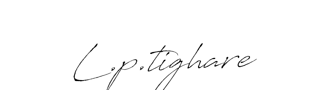 How to make L.p.tighare signature? Antro_Vectra is a professional autograph style. Create handwritten signature for L.p.tighare name. L.p.tighare signature style 6 images and pictures png