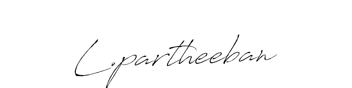 This is the best signature style for the L.partheeban name. Also you like these signature font (Antro_Vectra). Mix name signature. L.partheeban signature style 6 images and pictures png