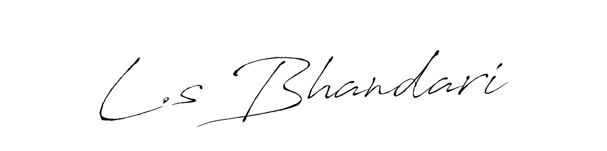 Antro_Vectra is a professional signature style that is perfect for those who want to add a touch of class to their signature. It is also a great choice for those who want to make their signature more unique. Get L.s Bhandari name to fancy signature for free. L.s Bhandari signature style 6 images and pictures png