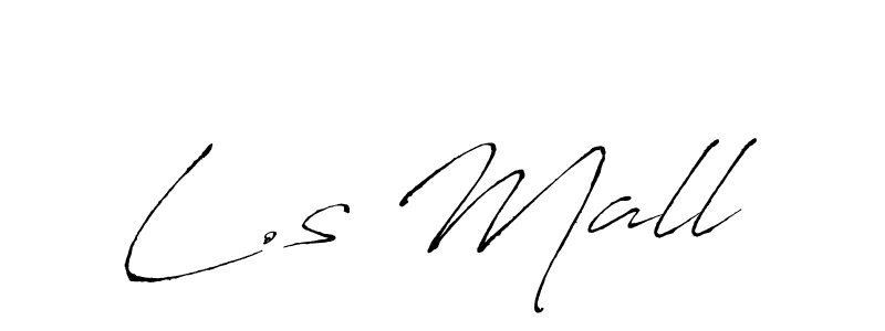 How to make L.s Mall name signature. Use Antro_Vectra style for creating short signs online. This is the latest handwritten sign. L.s Mall signature style 6 images and pictures png