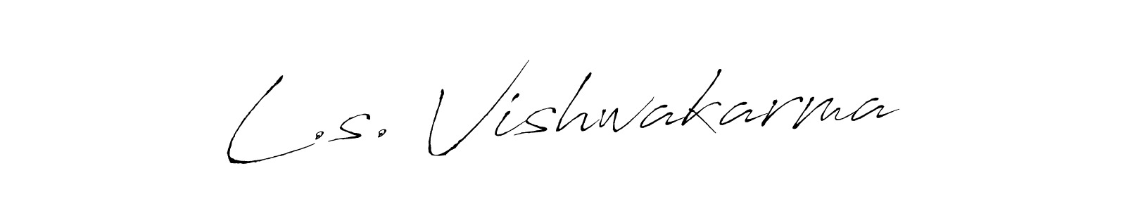 Also we have L.s. Vishwakarma name is the best signature style. Create professional handwritten signature collection using Antro_Vectra autograph style. L.s. Vishwakarma signature style 6 images and pictures png