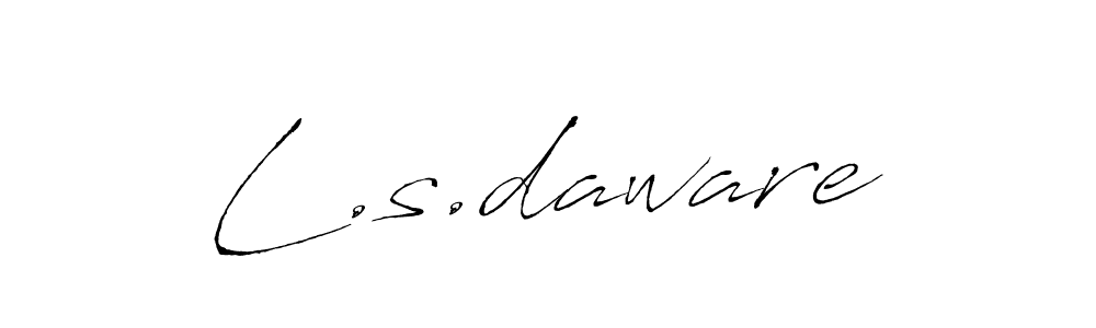 It looks lik you need a new signature style for name L.s.daware. Design unique handwritten (Antro_Vectra) signature with our free signature maker in just a few clicks. L.s.daware signature style 6 images and pictures png