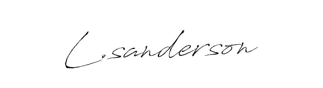 Once you've used our free online signature maker to create your best signature Antro_Vectra style, it's time to enjoy all of the benefits that L.sanderson name signing documents. L.sanderson signature style 6 images and pictures png