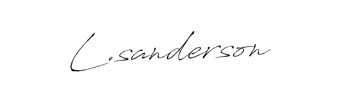 The best way (Antro_Vectra) to make a short signature is to pick only two or three words in your name. The name L.sanderson include a total of six letters. For converting this name. L.sanderson signature style 6 images and pictures png