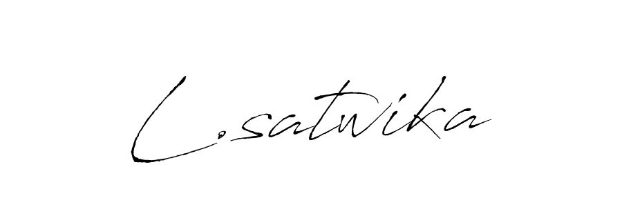 Once you've used our free online signature maker to create your best signature Antro_Vectra style, it's time to enjoy all of the benefits that L.satwika name signing documents. L.satwika signature style 6 images and pictures png