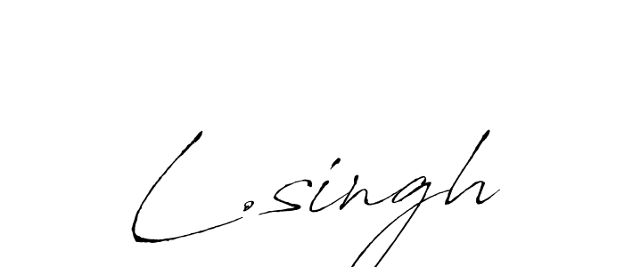 Design your own signature with our free online signature maker. With this signature software, you can create a handwritten (Antro_Vectra) signature for name L.singh. L.singh signature style 6 images and pictures png