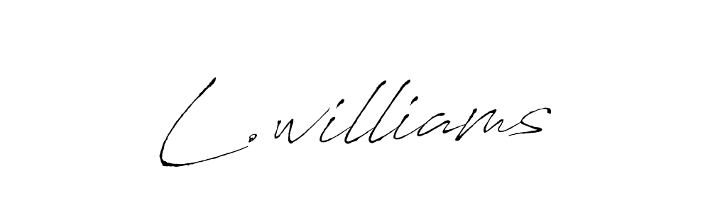 Best and Professional Signature Style for L.williams. Antro_Vectra Best Signature Style Collection. L.williams signature style 6 images and pictures png