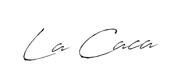 La Caca stylish signature style. Best Handwritten Sign (Antro_Vectra) for my name. Handwritten Signature Collection Ideas for my name La Caca. La Caca signature style 6 images and pictures png