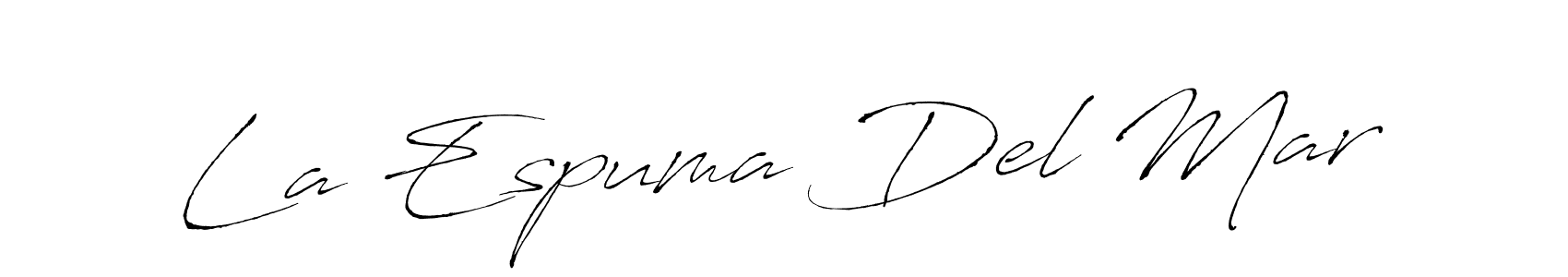 Create a beautiful signature design for name La Espuma Del Mar. With this signature (Antro_Vectra) fonts, you can make a handwritten signature for free. La Espuma Del Mar signature style 6 images and pictures png