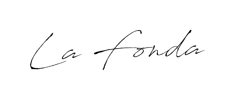 La Fonda stylish signature style. Best Handwritten Sign (Antro_Vectra) for my name. Handwritten Signature Collection Ideas for my name La Fonda. La Fonda signature style 6 images and pictures png