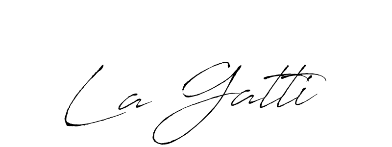 Antro_Vectra is a professional signature style that is perfect for those who want to add a touch of class to their signature. It is also a great choice for those who want to make their signature more unique. Get La Gatti name to fancy signature for free. La Gatti signature style 6 images and pictures png