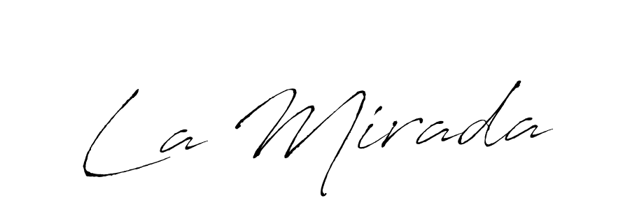 Make a short La Mirada signature style. Manage your documents anywhere anytime using Antro_Vectra. Create and add eSignatures, submit forms, share and send files easily. La Mirada signature style 6 images and pictures png