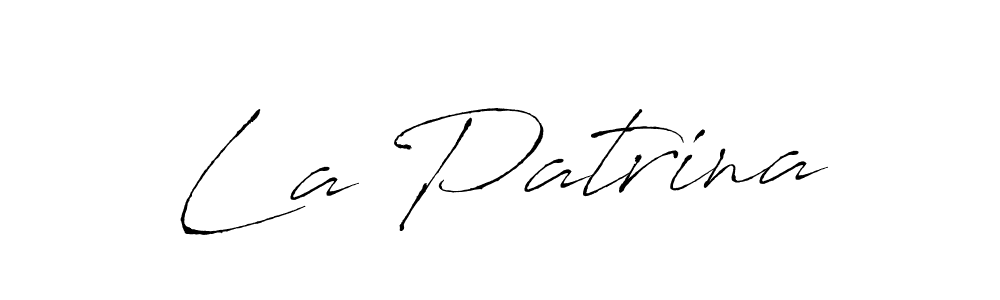 Once you've used our free online signature maker to create your best signature Antro_Vectra style, it's time to enjoy all of the benefits that La Patrina name signing documents. La Patrina signature style 6 images and pictures png