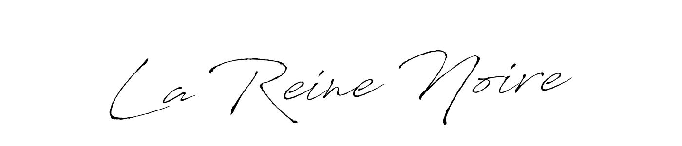 Make a beautiful signature design for name La Reine Noire. With this signature (Antro_Vectra) style, you can create a handwritten signature for free. La Reine Noire signature style 6 images and pictures png