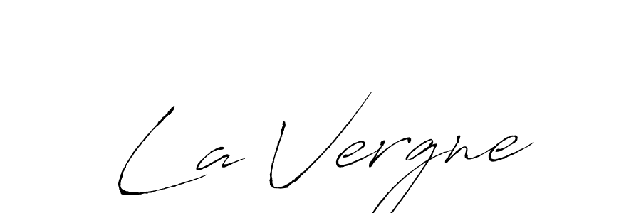How to make La Vergne name signature. Use Antro_Vectra style for creating short signs online. This is the latest handwritten sign. La Vergne signature style 6 images and pictures png