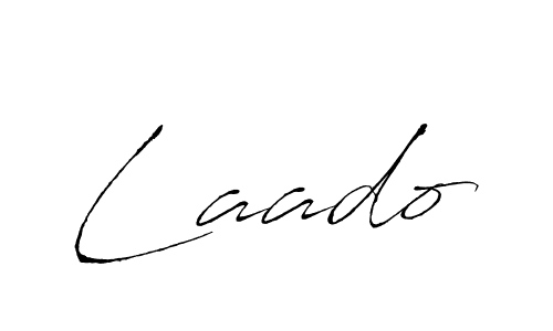 Use a signature maker to create a handwritten signature online. With this signature software, you can design (Antro_Vectra) your own signature for name Laado. Laado signature style 6 images and pictures png