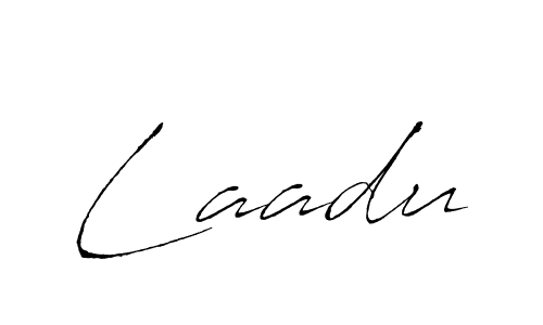 The best way (Antro_Vectra) to make a short signature is to pick only two or three words in your name. The name Laadu include a total of six letters. For converting this name. Laadu signature style 6 images and pictures png