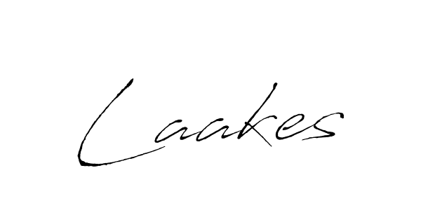 How to make Laakes signature? Antro_Vectra is a professional autograph style. Create handwritten signature for Laakes name. Laakes signature style 6 images and pictures png