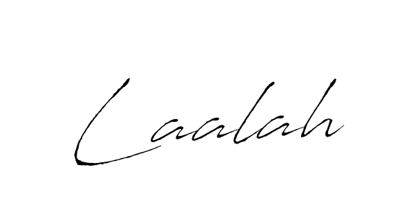 Laalah stylish signature style. Best Handwritten Sign (Antro_Vectra) for my name. Handwritten Signature Collection Ideas for my name Laalah. Laalah signature style 6 images and pictures png