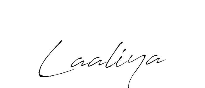 Make a beautiful signature design for name Laaliya. With this signature (Antro_Vectra) style, you can create a handwritten signature for free. Laaliya signature style 6 images and pictures png