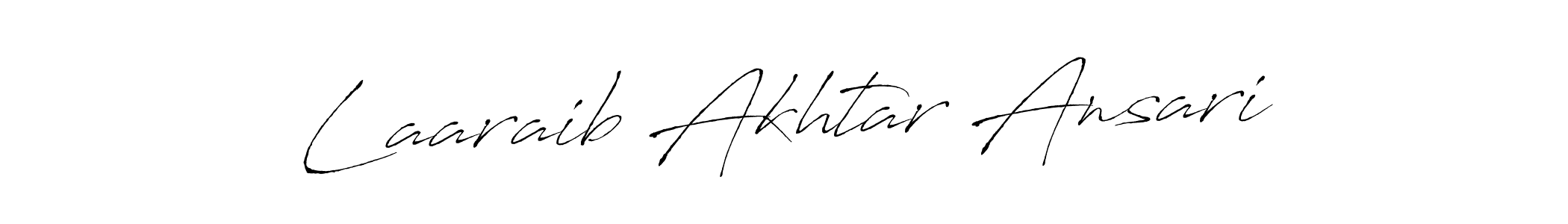 Make a beautiful signature design for name Laaraib Akhtar Ansari. Use this online signature maker to create a handwritten signature for free. Laaraib Akhtar Ansari signature style 6 images and pictures png