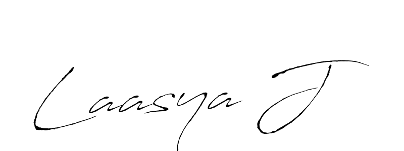 Also we have Laasya J name is the best signature style. Create professional handwritten signature collection using Antro_Vectra autograph style. Laasya J signature style 6 images and pictures png
