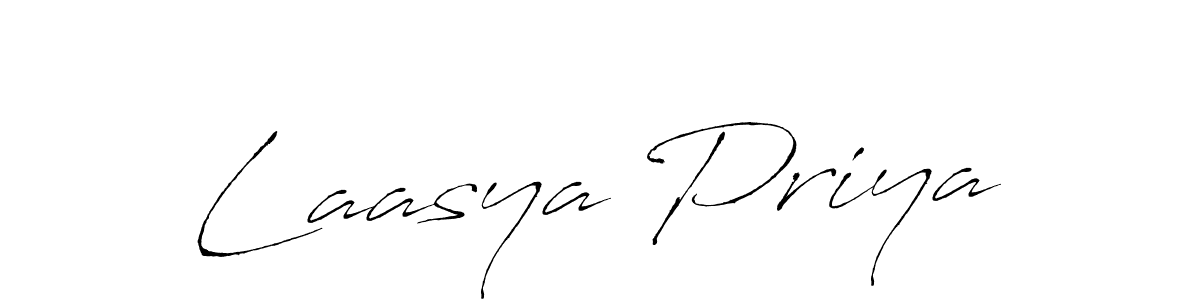 Laasya Priya stylish signature style. Best Handwritten Sign (Antro_Vectra) for my name. Handwritten Signature Collection Ideas for my name Laasya Priya. Laasya Priya signature style 6 images and pictures png