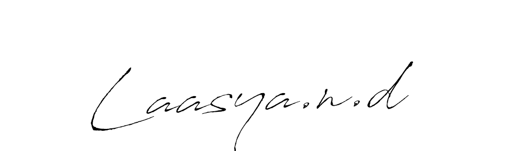 You should practise on your own different ways (Antro_Vectra) to write your name (Laasya.n.d) in signature. don't let someone else do it for you. Laasya.n.d signature style 6 images and pictures png