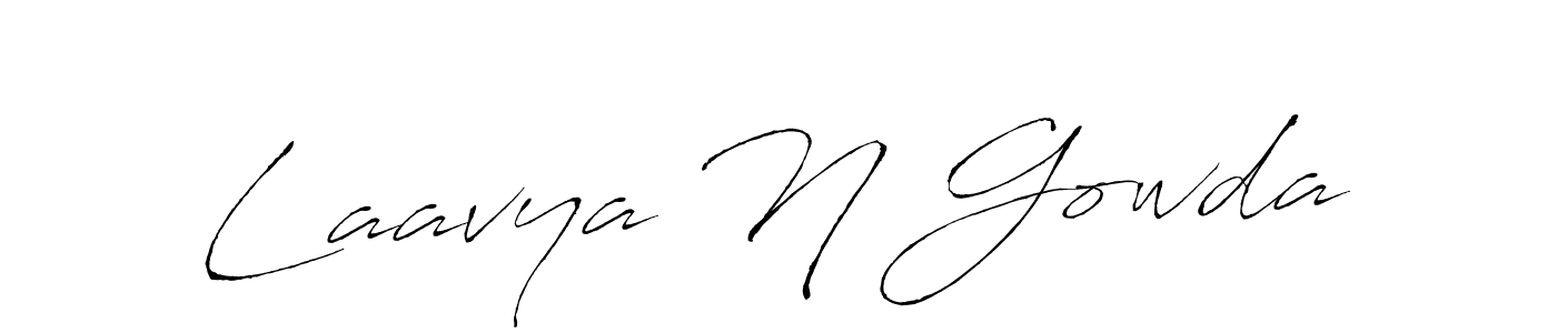 This is the best signature style for the Laavya N Gowda name. Also you like these signature font (Antro_Vectra). Mix name signature. Laavya N Gowda signature style 6 images and pictures png