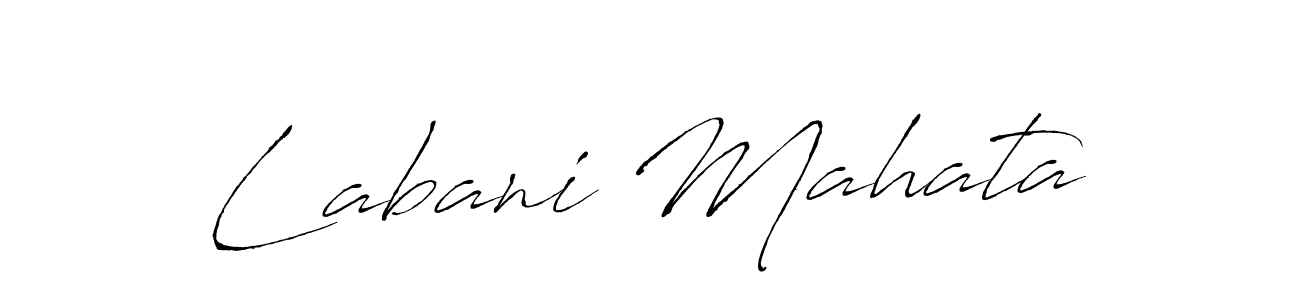 How to make Labani Mahata name signature. Use Antro_Vectra style for creating short signs online. This is the latest handwritten sign. Labani Mahata signature style 6 images and pictures png