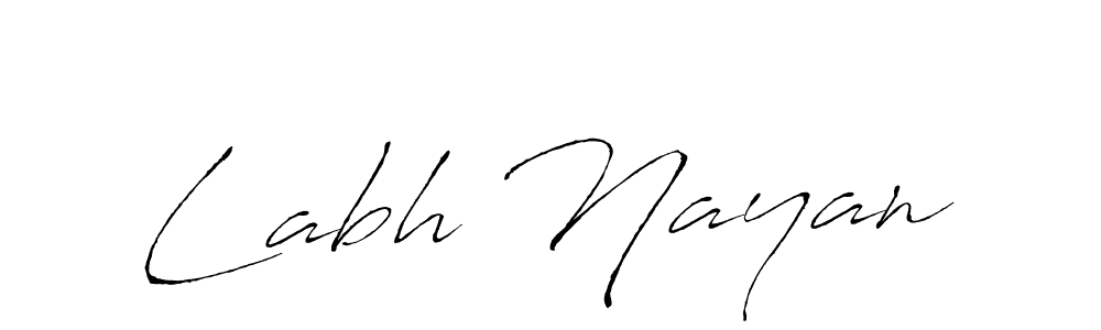 Antro_Vectra is a professional signature style that is perfect for those who want to add a touch of class to their signature. It is also a great choice for those who want to make their signature more unique. Get Labh Nayan name to fancy signature for free. Labh Nayan signature style 6 images and pictures png