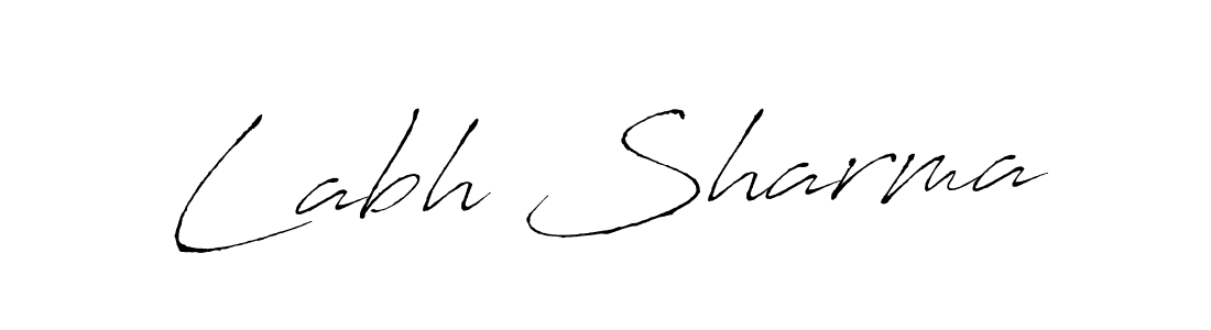 Design your own signature with our free online signature maker. With this signature software, you can create a handwritten (Antro_Vectra) signature for name Labh Sharma. Labh Sharma signature style 6 images and pictures png