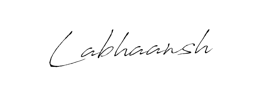 Make a beautiful signature design for name Labhaansh. With this signature (Antro_Vectra) style, you can create a handwritten signature for free. Labhaansh signature style 6 images and pictures png