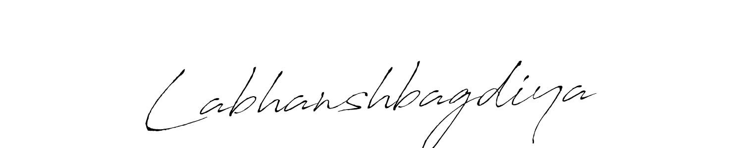 How to make Labhanshbagdiya signature? Antro_Vectra is a professional autograph style. Create handwritten signature for Labhanshbagdiya name. Labhanshbagdiya signature style 6 images and pictures png