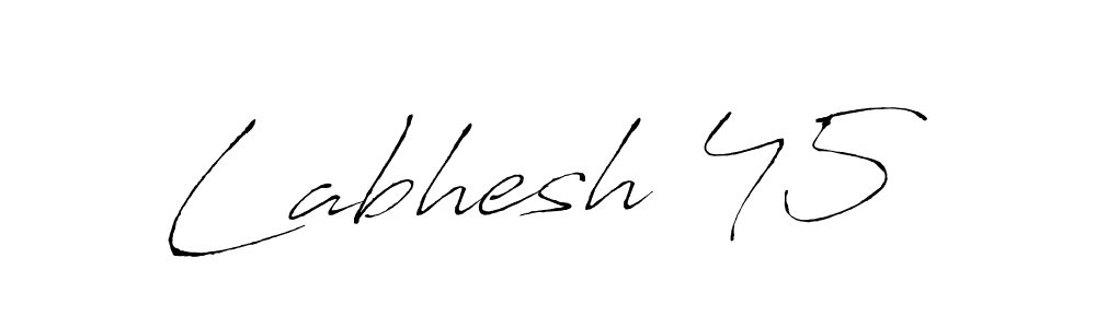 You should practise on your own different ways (Antro_Vectra) to write your name (Labhesh 45) in signature. don't let someone else do it for you. Labhesh 45 signature style 6 images and pictures png