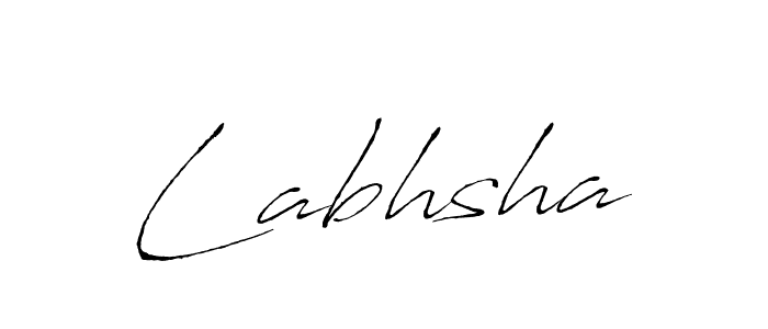 Use a signature maker to create a handwritten signature online. With this signature software, you can design (Antro_Vectra) your own signature for name Labhsha. Labhsha signature style 6 images and pictures png