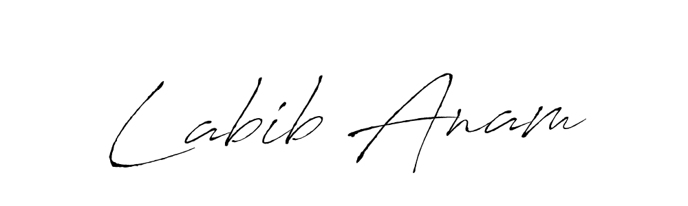 Create a beautiful signature design for name Labib Anam. With this signature (Antro_Vectra) fonts, you can make a handwritten signature for free. Labib Anam signature style 6 images and pictures png