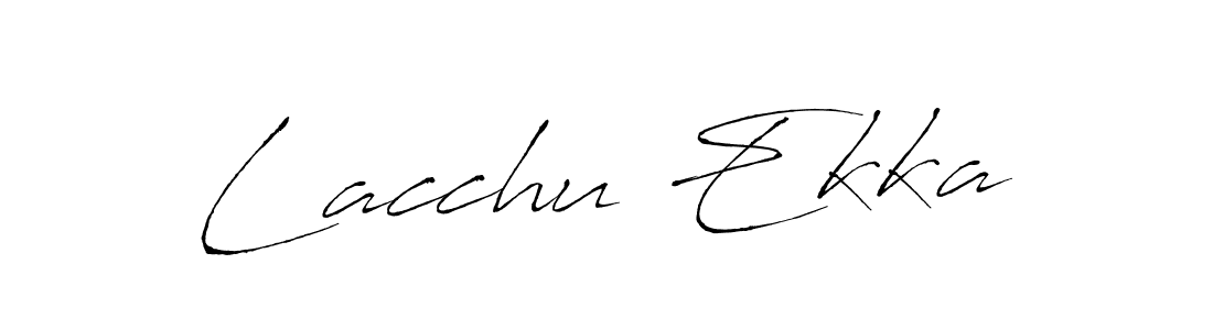 Use a signature maker to create a handwritten signature online. With this signature software, you can design (Antro_Vectra) your own signature for name Lacchu Ekka. Lacchu Ekka signature style 6 images and pictures png