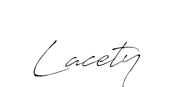 How to make Lacety name signature. Use Antro_Vectra style for creating short signs online. This is the latest handwritten sign. Lacety signature style 6 images and pictures png
