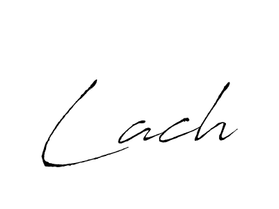 Use a signature maker to create a handwritten signature online. With this signature software, you can design (Antro_Vectra) your own signature for name Lach. Lach signature style 6 images and pictures png