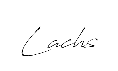 Create a beautiful signature design for name Lachs. With this signature (Antro_Vectra) fonts, you can make a handwritten signature for free. Lachs signature style 6 images and pictures png